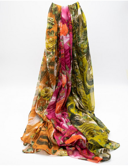lenço estampado