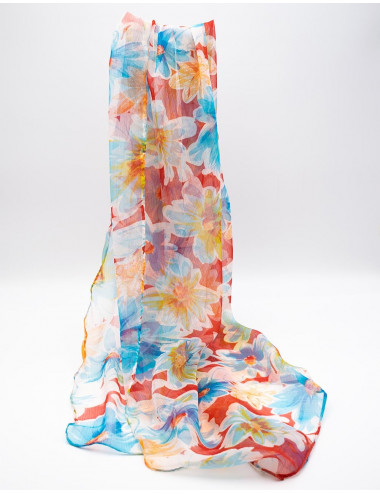 Fleurs Translucide Foulard 2