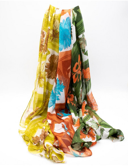 fular-sedoso-flores-hojas-chiffon