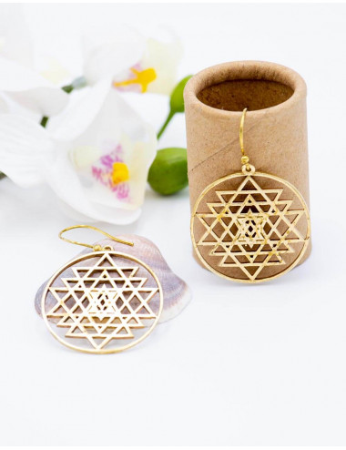 Runde goldene Ohrringe