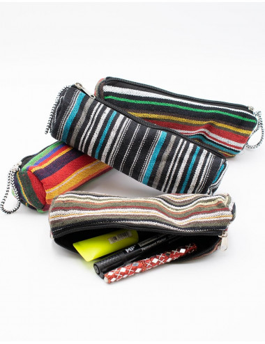Striped Cylindrical Case