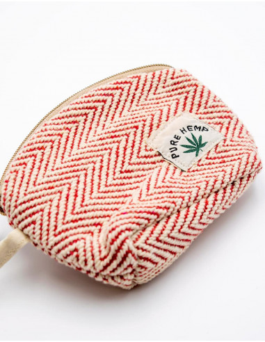 Red Hemp Toiletry Bag