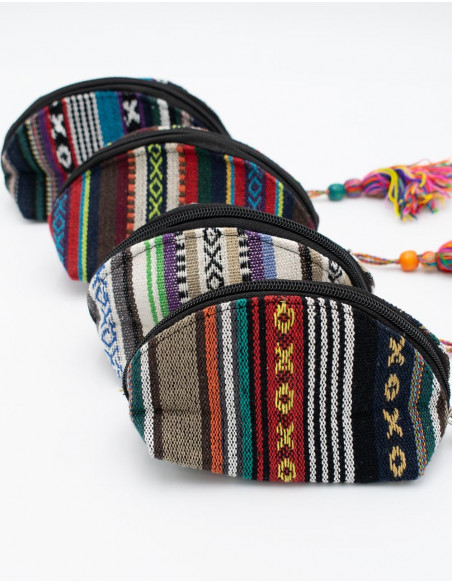 Borsa da toilette a righe
