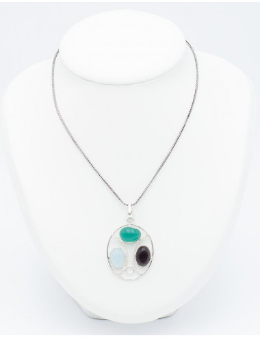 Pendentif Trois Pierres 2