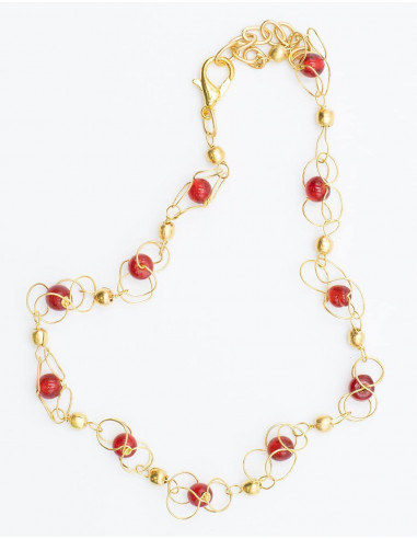 Cavigliera oro + colore