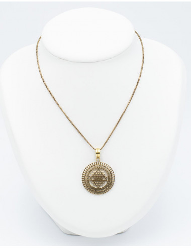 Rhombus Golden Pendant