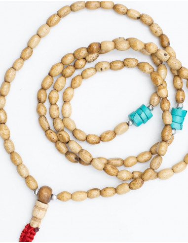 Japa Mala Knochenbeige