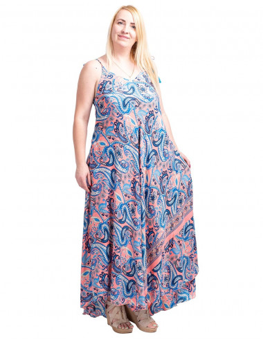 Weit tailliertes langes Kleid 2