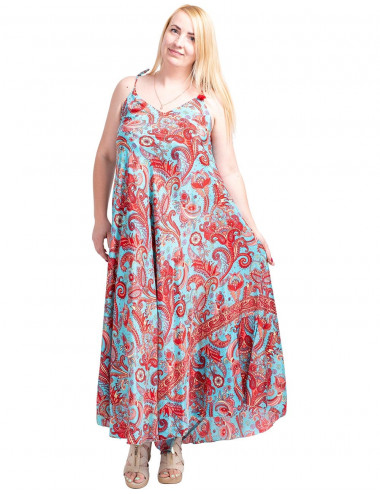 Bedrucktes und weites Kleid