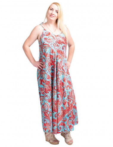 vestido estampado e largo 2
