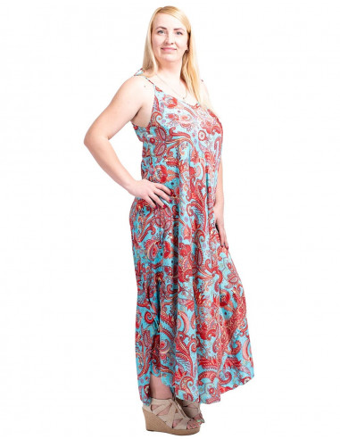 Bedrucktes und weites Kleid