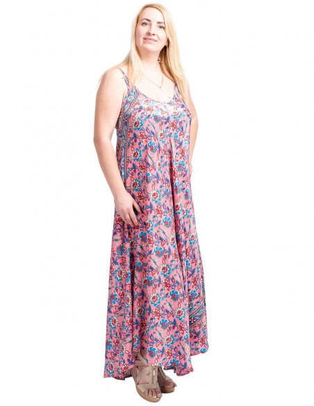 vestido-talla-grande-suelto-seda-rosa