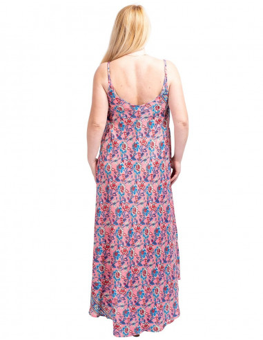 vestido-mujer-xxl-suelto-fresco-rosa