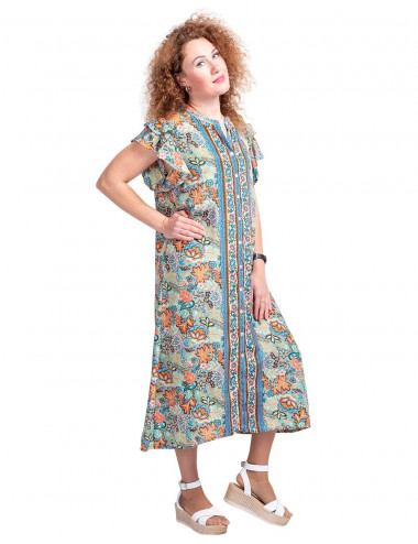 Printed Shirt Dress 2