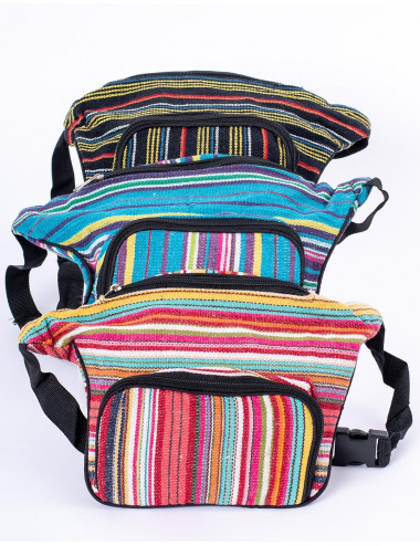 Sac banane hipy à rayures