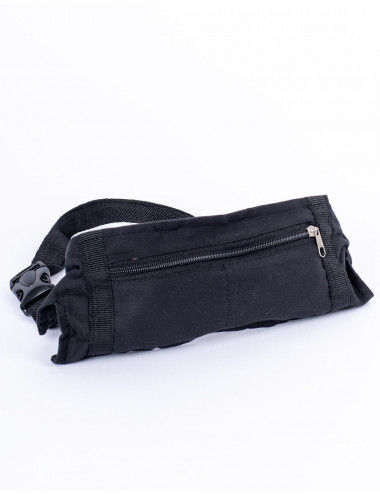 Schwarze Gürteltasche mit...