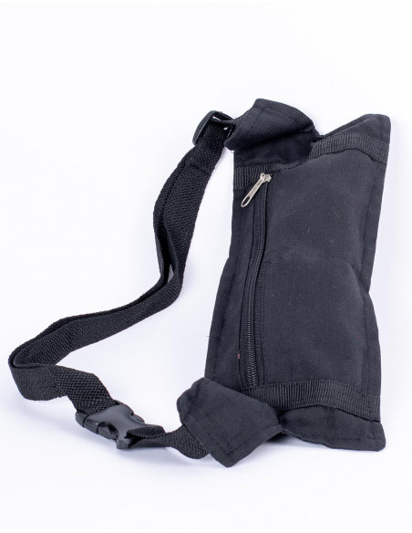 Bolsa de cintura preta antifurto