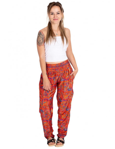 Calça skinny estampada