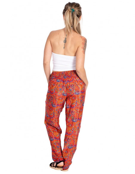 Calça skinny estampada