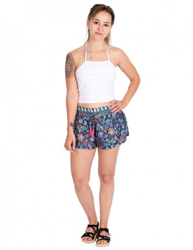 shorts de seda