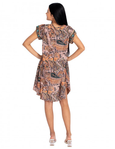 Vestido Básico Mangas Curtas