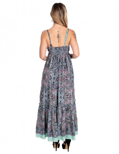 Robe longue à bretelles