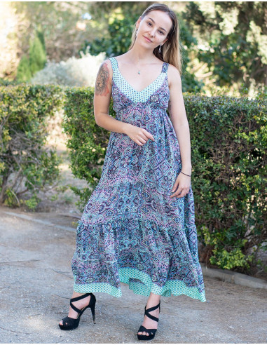 Langes Trägerkleid