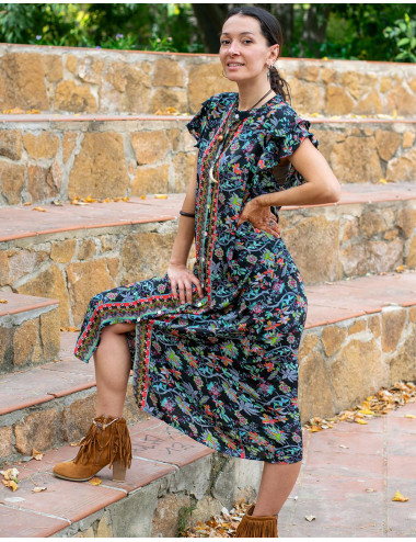 Printed Shirt Dress