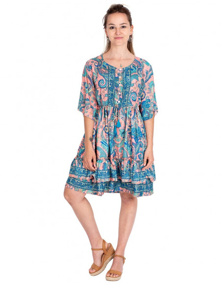 Boho Dress with Ruffles