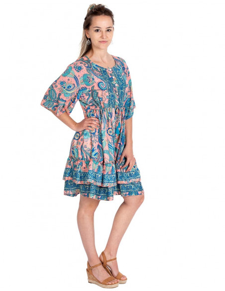 Boho Dress with Ruffles