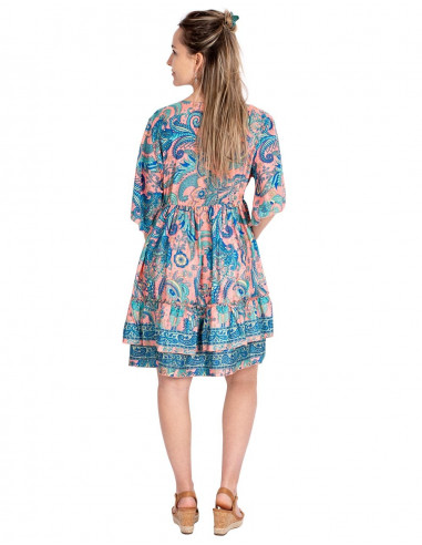 Boho-Kleid mit Rüschen