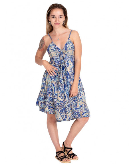 Vestido azul claro fresco