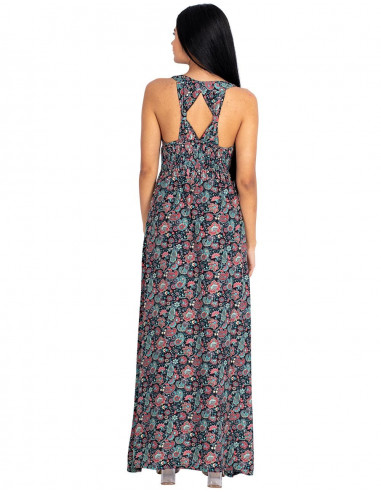 Vestido sexy com fenda