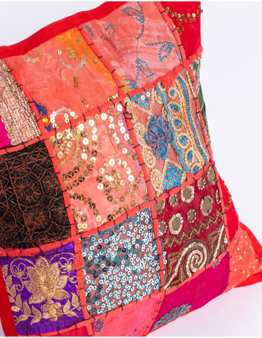 Capa de Almofada de Patchwork