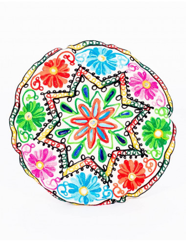 cojin-circular-multicolor-bordado-a-mano 2