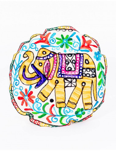Gelber Elefant-Kissenbezug