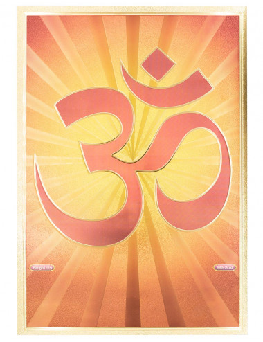 Feuille en relief Symbole Om 2
