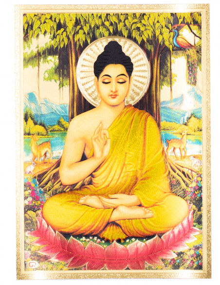 Goldfolien-Buddha