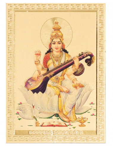 Timbre avec Saraswati Sticker