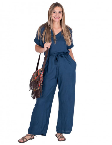 Blue Long Jumpsuit