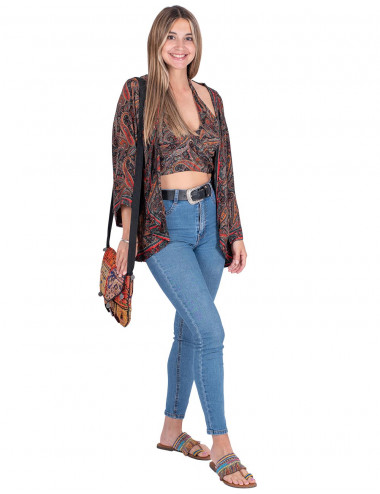 Ensemble Haut Imprimé + Kimono 2