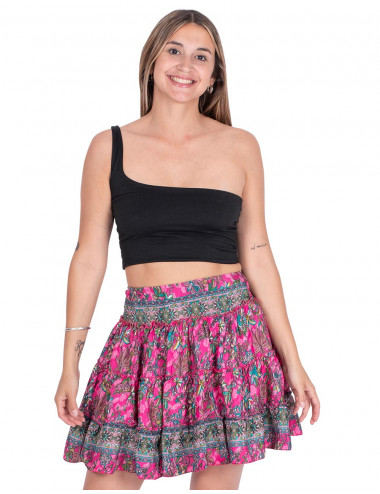 falda-corta-rosa-con-volantes-mujer