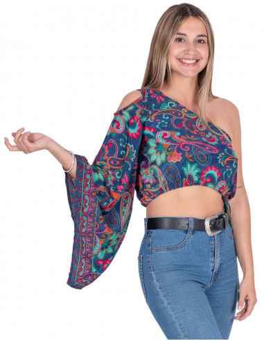 Asymmetrical One Shoulder Top
