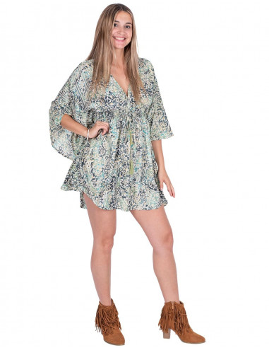 Kleid mit Fledermausärmeln