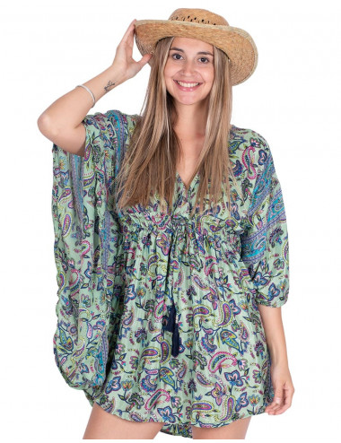 Vestido Curto com Mangas 2