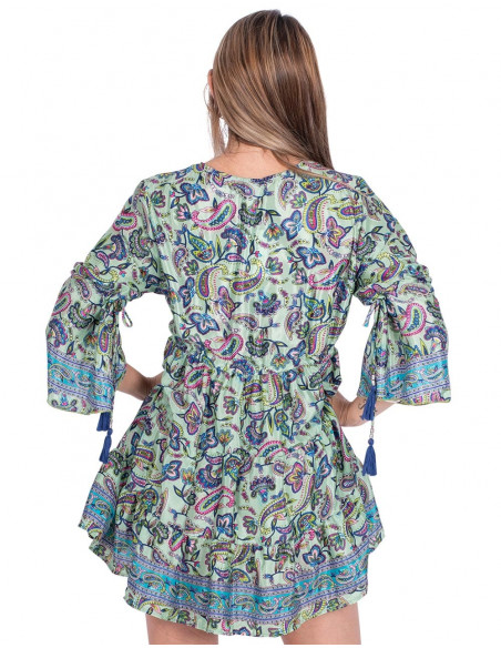 vestido-boho-style-estampado-flores-verde