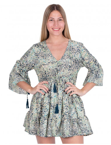 Boho-Kleid mit Rüschen 2