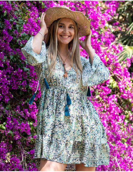 Robe bohème à volants