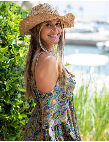 Böhmisches Off-Shoulder-Kleid