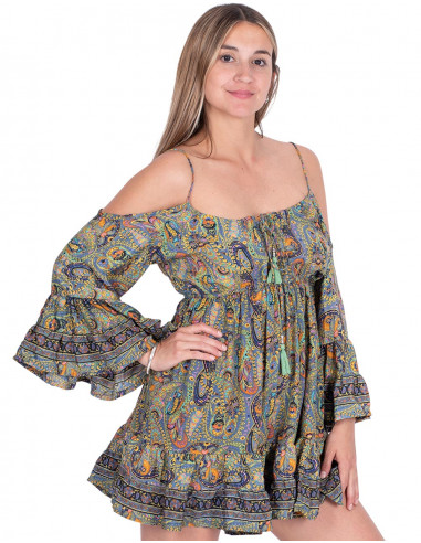 Bohemian Off Shoulder Dress